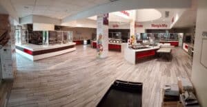 A 360 degree view of a restaurant.